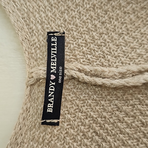 Brandy Melville Tan Color Shrug Open Cardigan - Picture 2 of 3